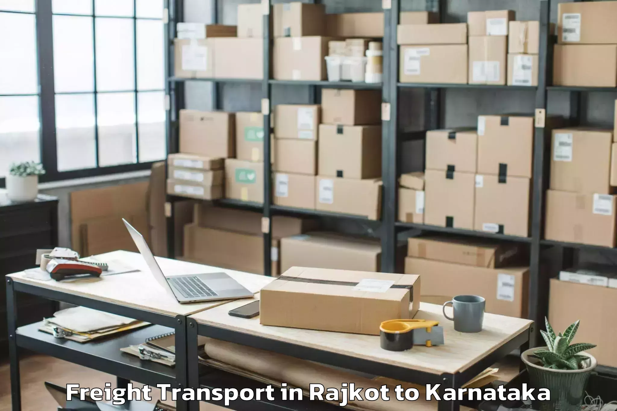 Top Rajkot to Ramdurg Freight Transport Available